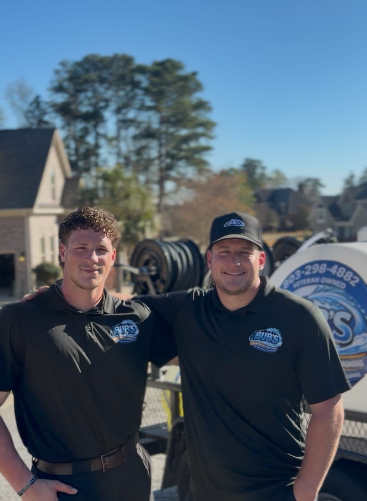 Bub's Pressure Washing team — veteran-owned company in South Carolina
