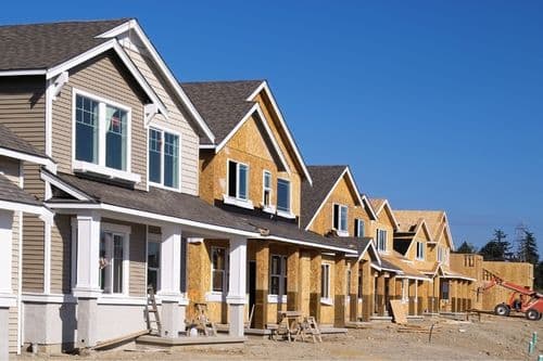 New construction property ready for post-build pressure washing