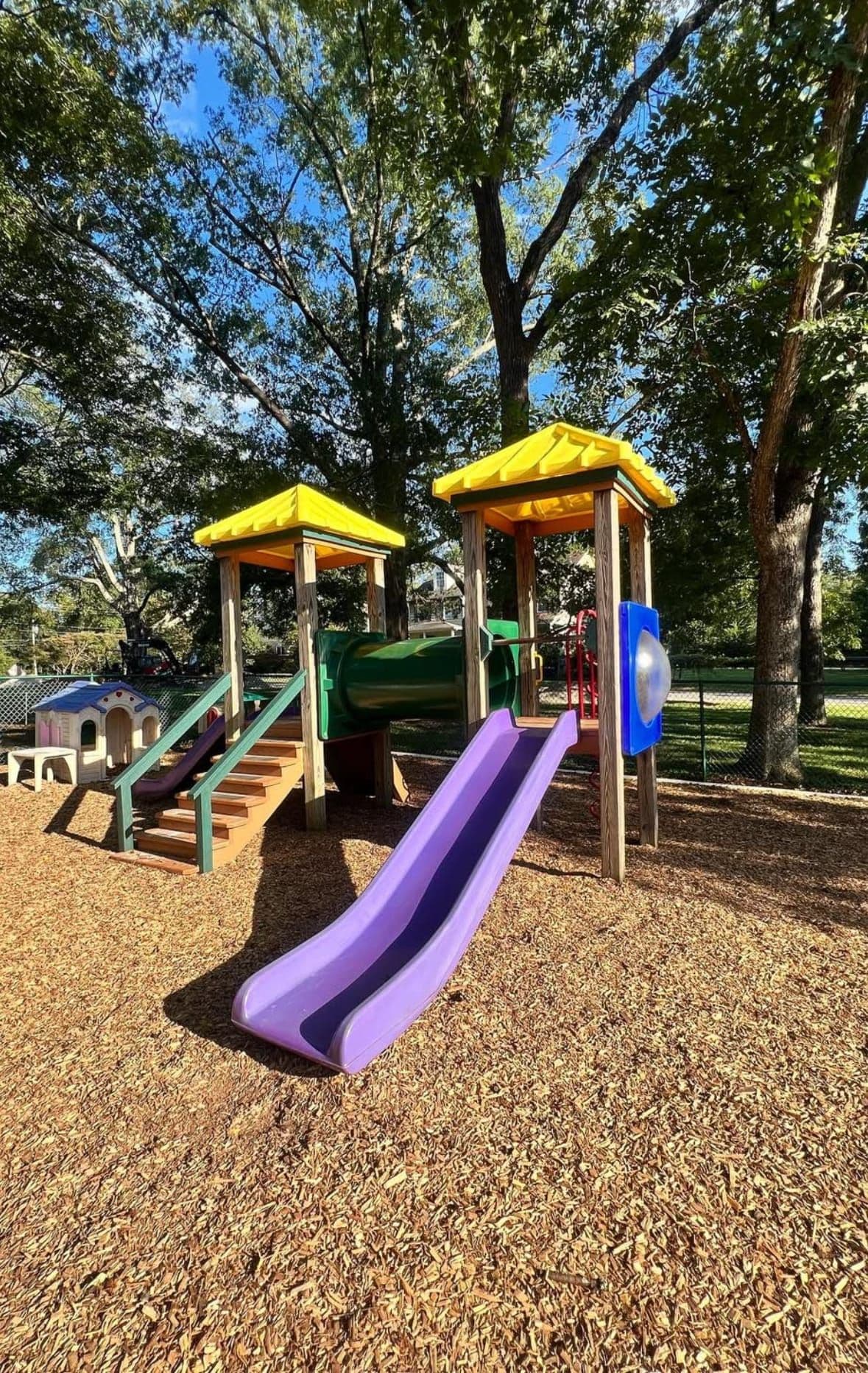 Playground equipment cleaning — after